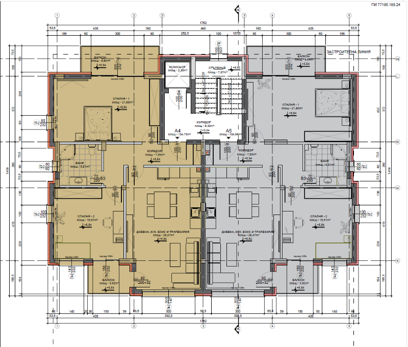 Te koop  2 slaapkamers Chaskovo , Tsjervena stena , 120 m² | 63476745 - afbeelding [2]