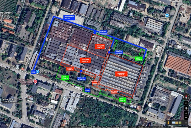 Da affittare  Magazzinaggio Vratsa , Promishlena zona , 61000 mq | 42898138 - Immagine [2]
